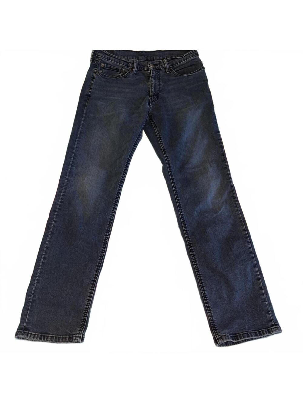 Levi's 541 Classic Straight Mens 34 x 34 Dark Wash Denim Jeans Work Pants Casual